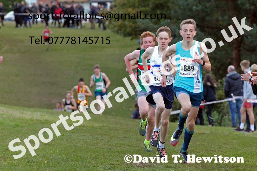 Boys under-15s 2021 National Cross Country Relays, Berry Hill Park, Mansfield. Photo: David T. Hewitson/Sports for All Pics